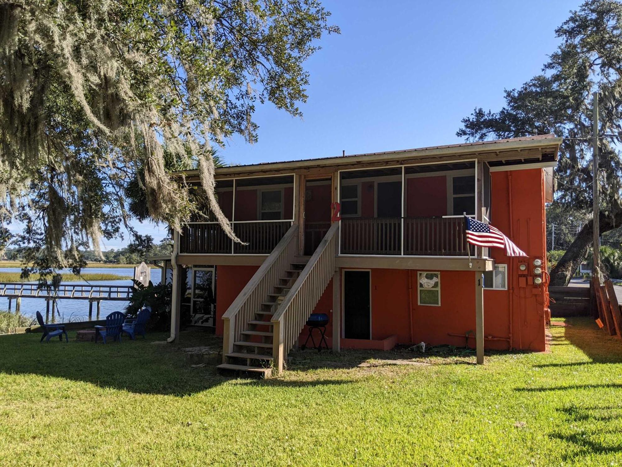Retro Rainbow At Herb River-Orange Oasis #2-Upstairs Savannah Exterior foto